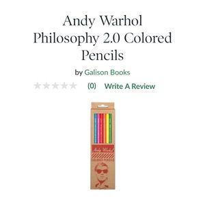 ANDY WARHOL Philosophy pencils